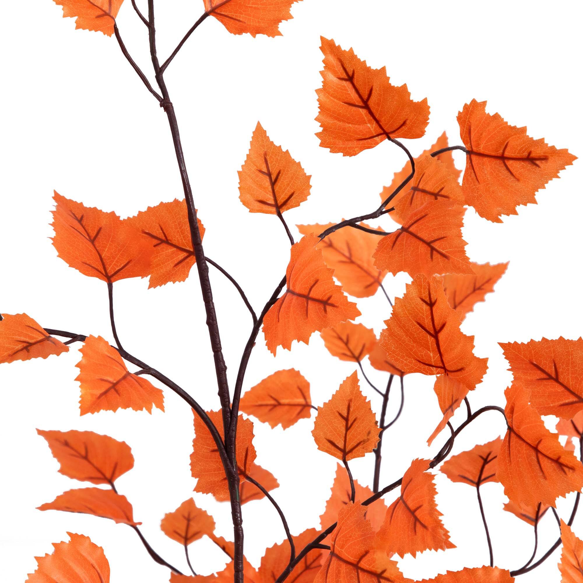 6ft. Autumn Paper Birch Artificial Fall Tree